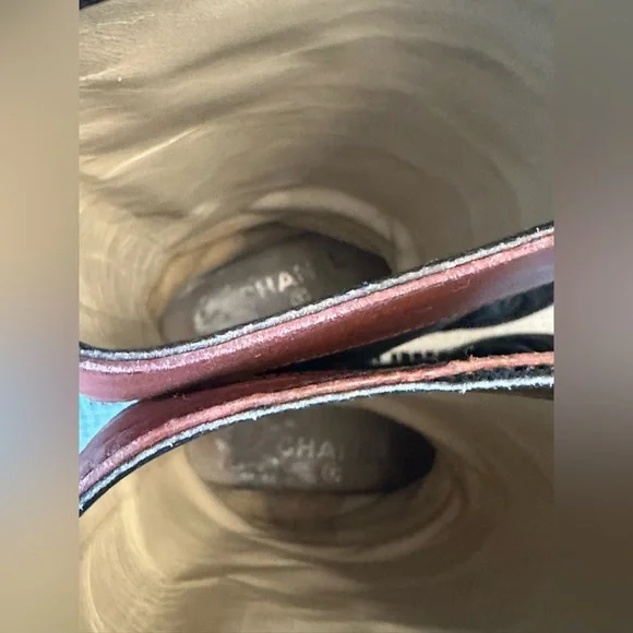 Classic Vintage CHANEL Tall Black and Brown Leather Riding Boots. Size 36.5 - Picture 15 of 15